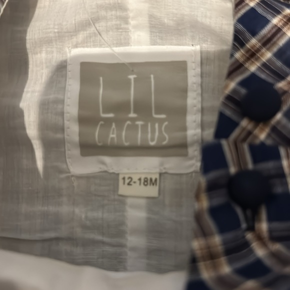 Lil Cactus smocked overalls - Picture 4 of 5